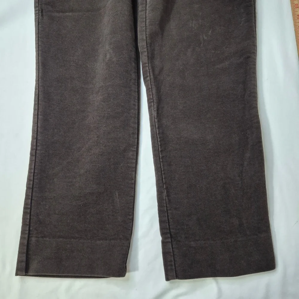 Polo Ralph Lauren Velour Trousers Men 38/32(28) Brown Heritage Cotton Straight